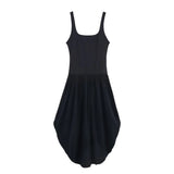 Spaghetti Strap Asymmetric Hem Dress