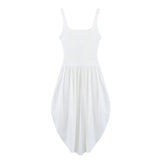 Spaghetti Strap Asymmetric Hem Dress