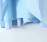 YENKYE New 2025 Women Blue Elegant Party Mini Dresses Sexy Sleeveless Low Waist A-line Summer Dress Lace Up Back Robe