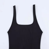 Spaghetti Strap Asymmetric Hem Dress